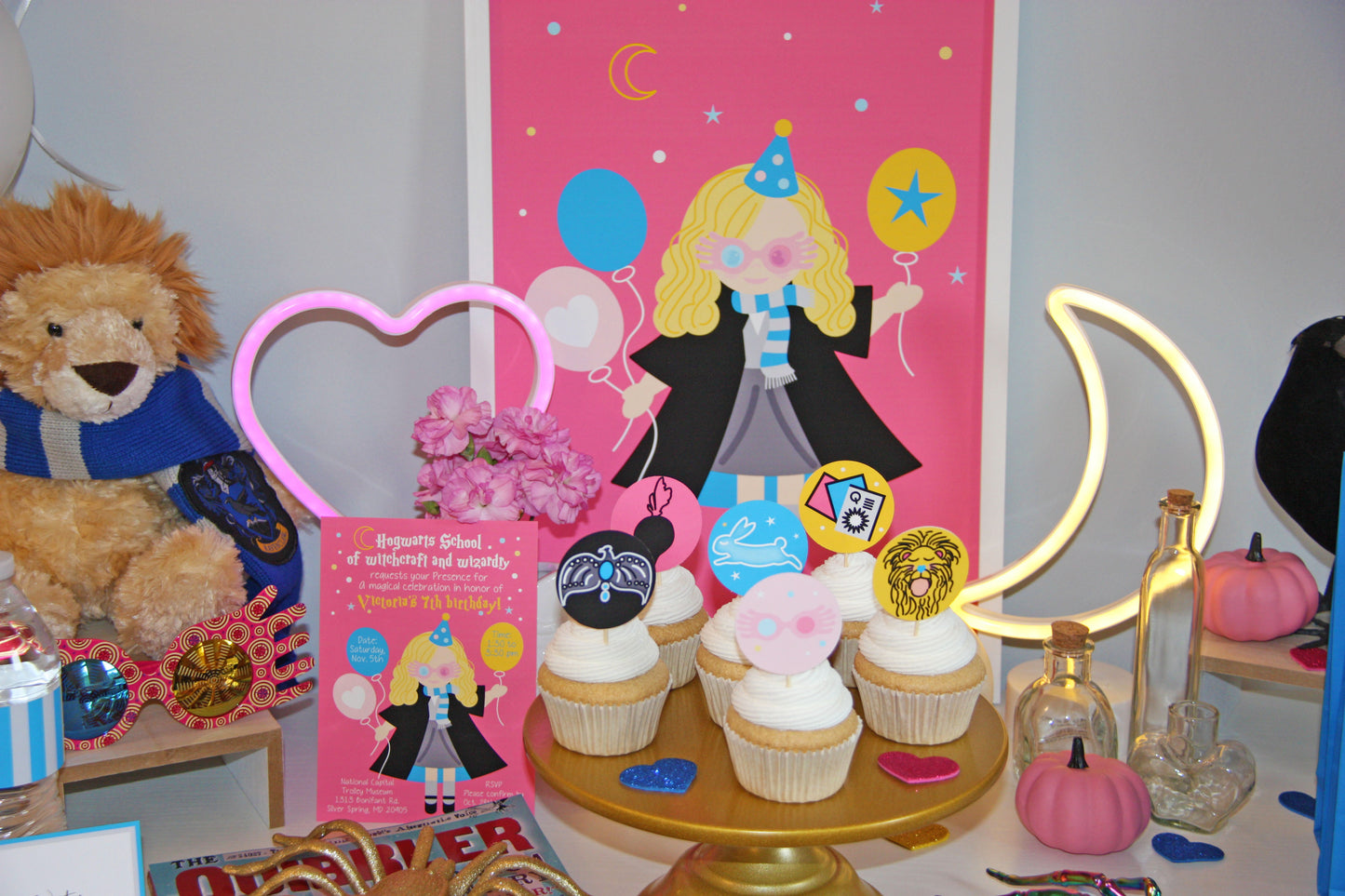 Luna magical printable party kit