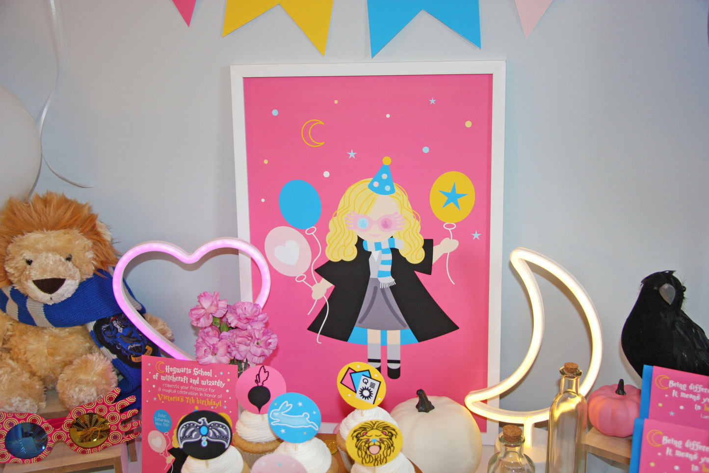 Luna magical printable party kit